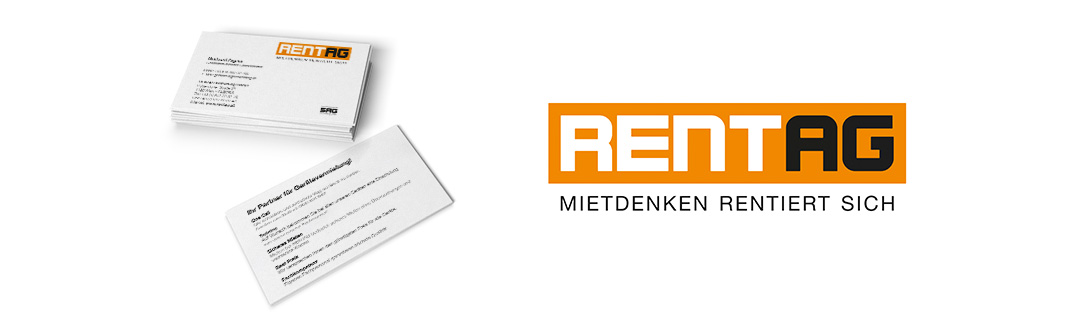 Logo und Visitenkarte Rentag, Corporate Design